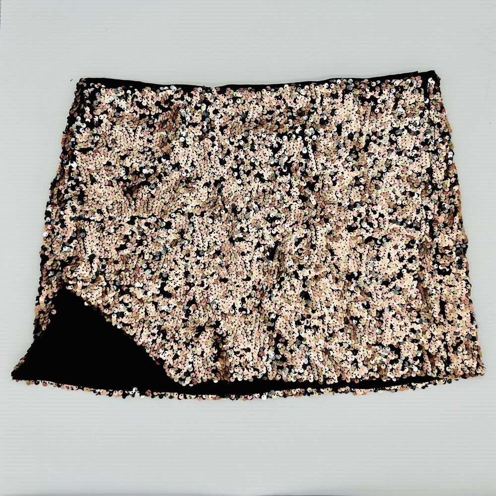 Free People Annalise Sequin Mini Skirt Size 4 Multi Combo